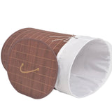 Vidaxl laundry basket oval bamboo brown