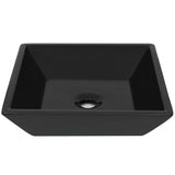 Vidaxl Washbasin Square 41.5x41.5x12 cm ceramico nero