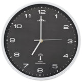 Vidaxl Wall Clock with Quartz Timepiece Radio -Driven 31 cm Black