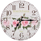 Vidaxl Wall Clock Vintage Style 30 cm fiori