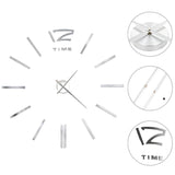 Vidaxl 3D Reloj de pared 100 cm XXL Modern Silver Colored