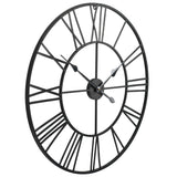 Vidaxl Wall Clock Vintage Style s křemenným mechanismem xxl 80 cm kov