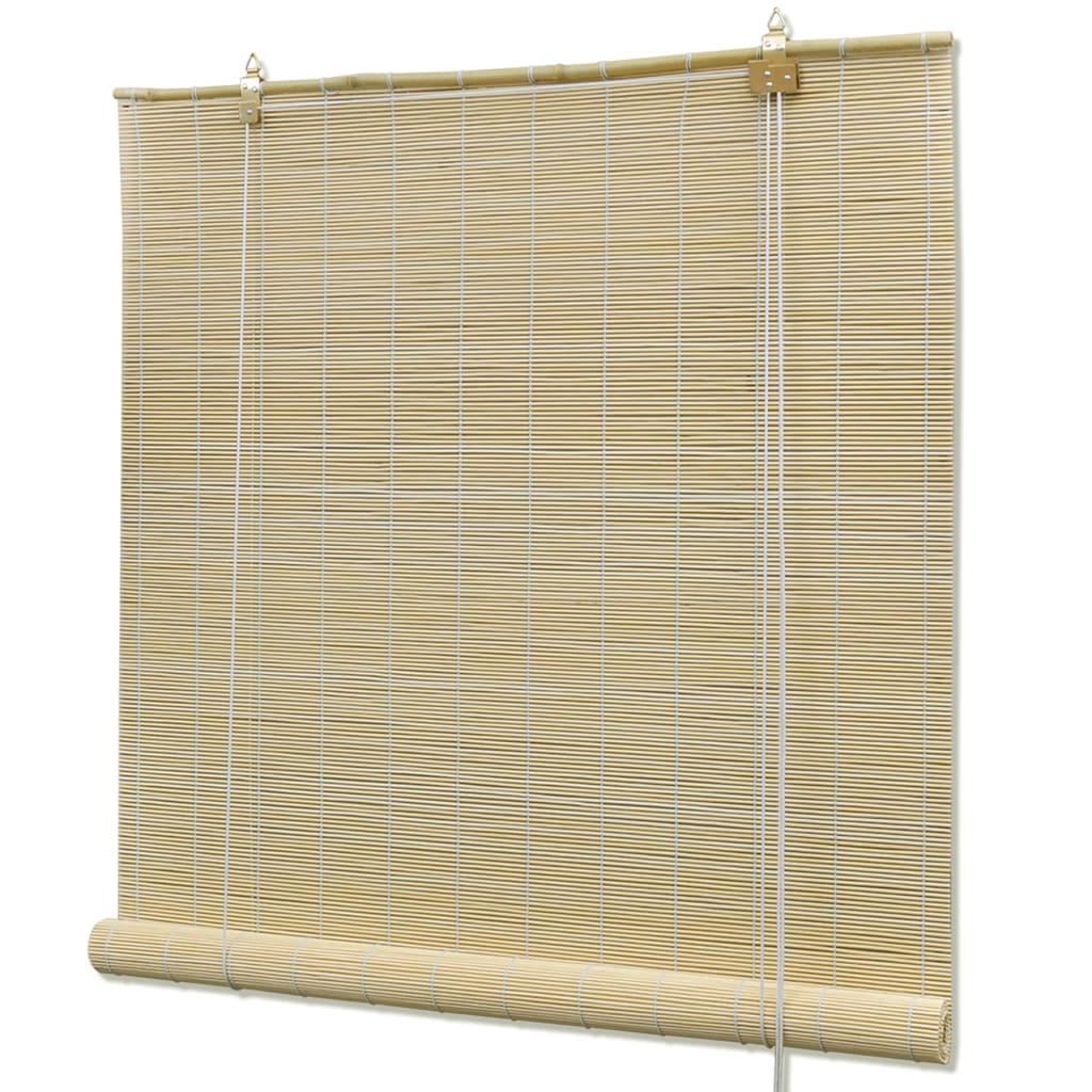 Vidaxl rouleau aveugle 80x220 cm bambou naturel