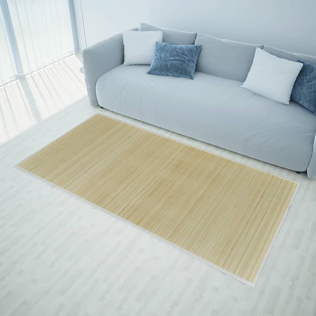 Vidaxl Carpet 100x160 cm bamboo natural