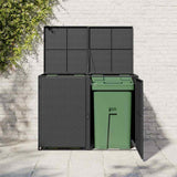 Vidaxl Containerspeicher Doppel 148x80x111 cm Poly Rattan Schwarz