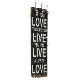 Vidaxl Wall Coat Rack med 6 kroker live live 120x40 cm