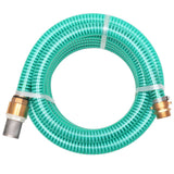 Vidaxl Sucking hose with brass couplings 10 m 25 mm green