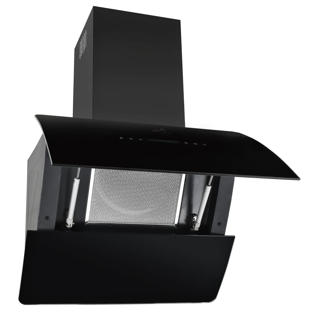 Vidaxl Wall extractor hood 756 m³ U 60 cm Stainless steel black