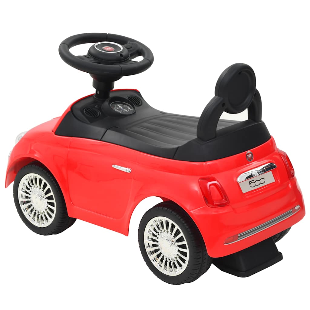 Vidaxl caminando coche fiat 500 rojo