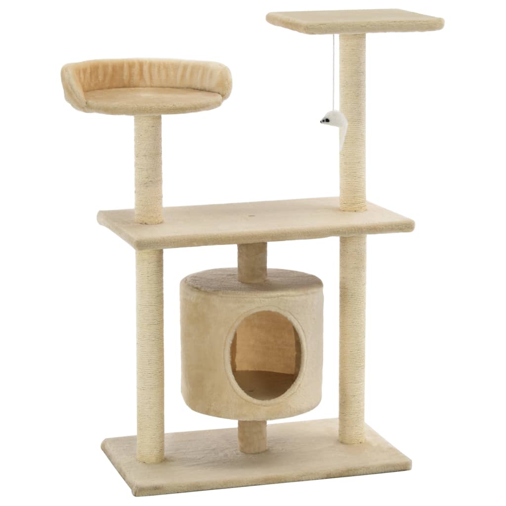 Vidaxl Cat Scracking Post s sisal škrábanci 95 cm beige