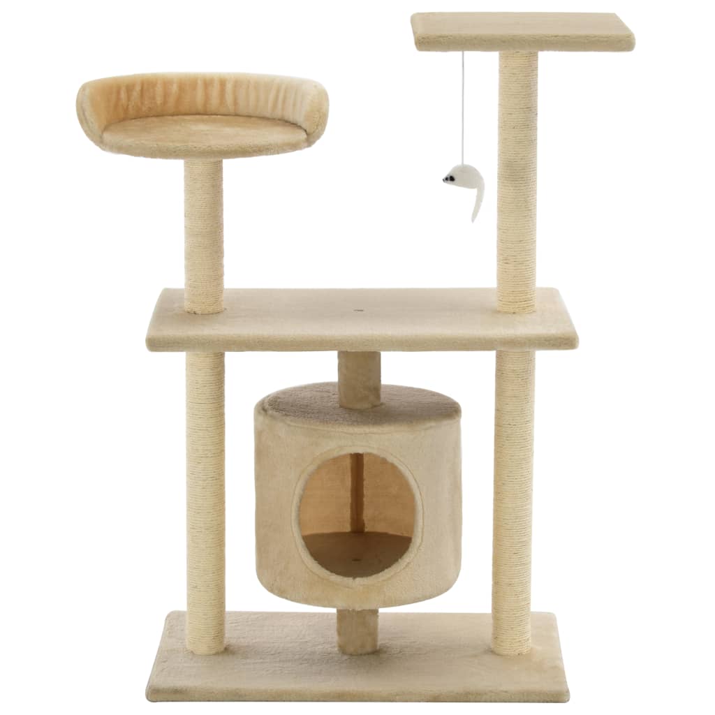 Vidaxl Cat Scracking Post s sisal škrábanci 95 cm beige