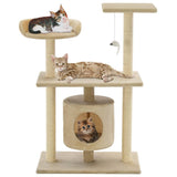 Vidaxl Cat Scracking Post s sisal škrábanci 95 cm beige