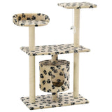 Vidaxl Cat Scracking Post s sisal škrábanci 95 cm pootprints beige