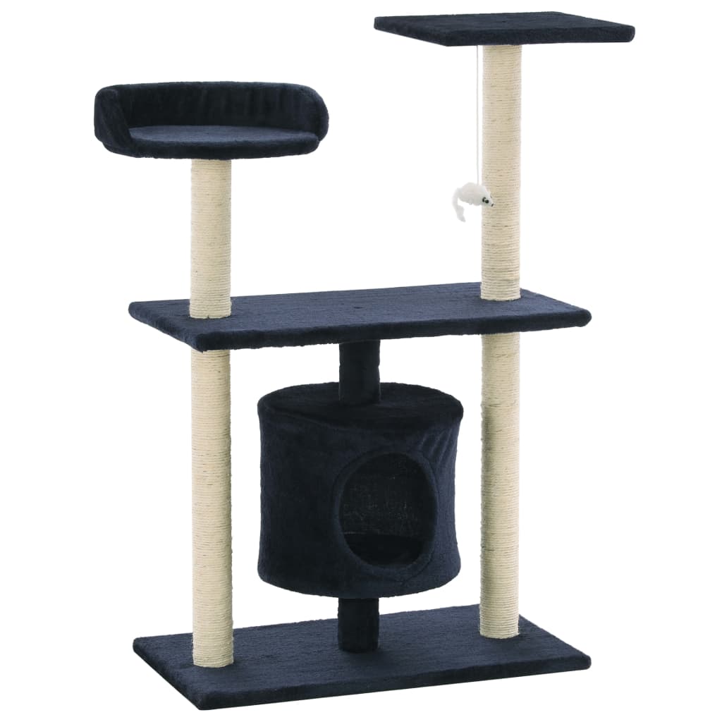 Vidaxl Cat Scratch Post avec Sisal Scratch Posts 95 cm Bleu foncé