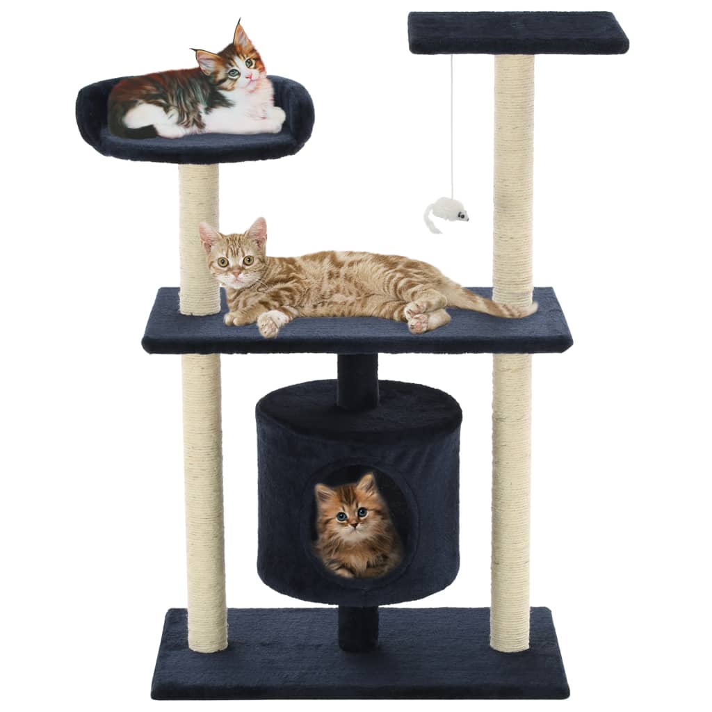 Vidaxl Cat Scratching Post med Sisal Scratching Posts 95 cm Dark Blue