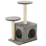 Vidaxl Cat Ranging Post con postes de rascado de sisal de 60 cm de gris