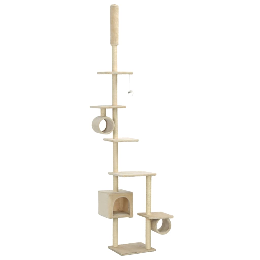 Vidaxl Cat Scracking Post s sisal škrábanci 260 cm beige