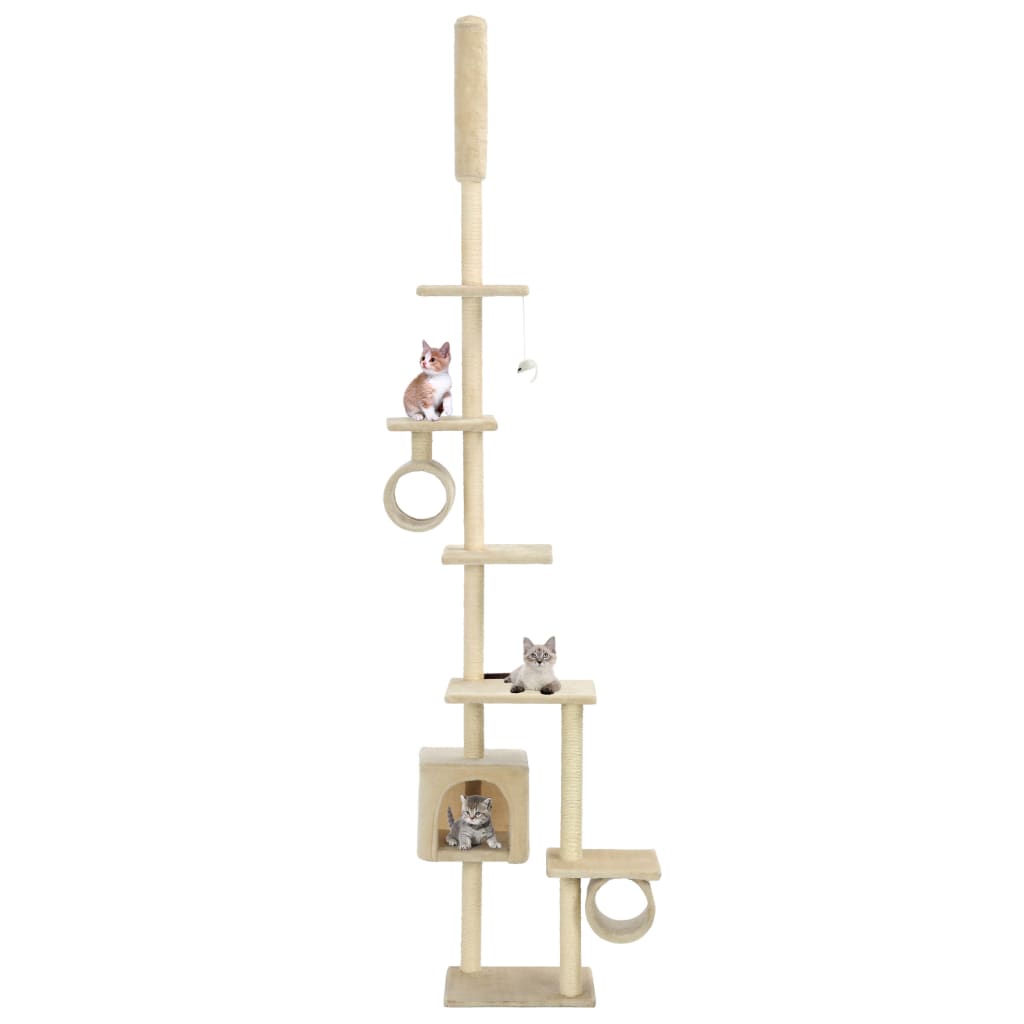 Vidaxl Cat Scracking Post s sisal škrábanci 260 cm beige