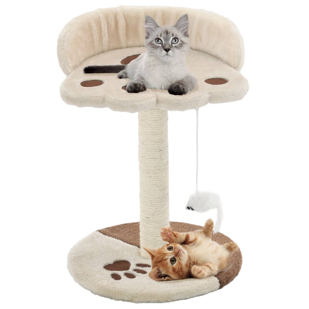 Vidaxl Cat Rangeing Post con Sisal Rastreing Post 40 cm beige y marrón