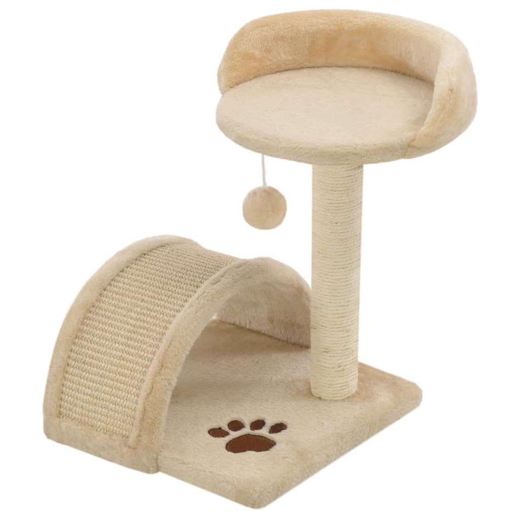 Vidaxl Cat Scratch Post avec sisal Scratch Post 40 cm beige et brun