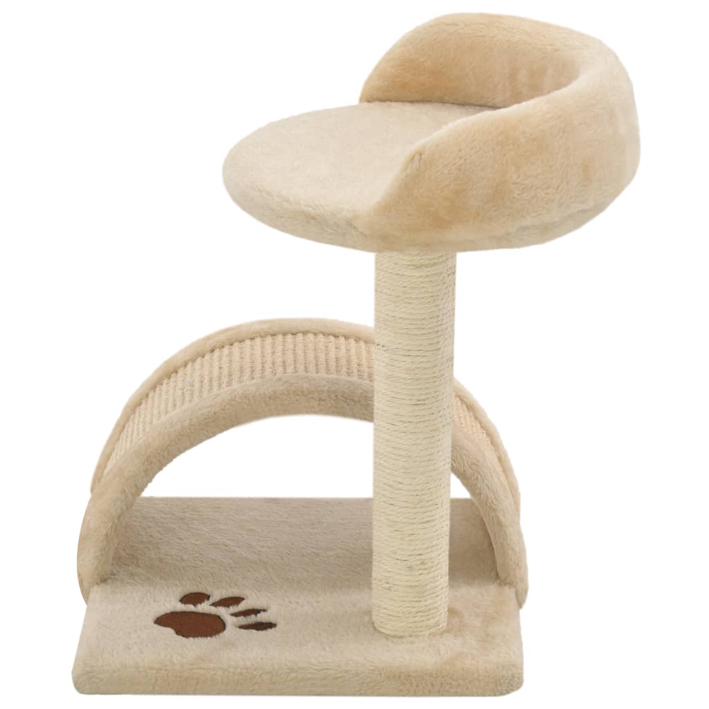 Vidaxl Cat Scracking Post s Sisal Scratching Post 40 cm Beige a Brown