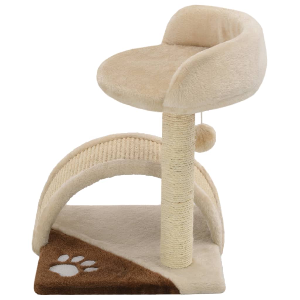 Vidaxl Cat Scracking Post s Sisal Scratching Post 40 cm Beige a Brown