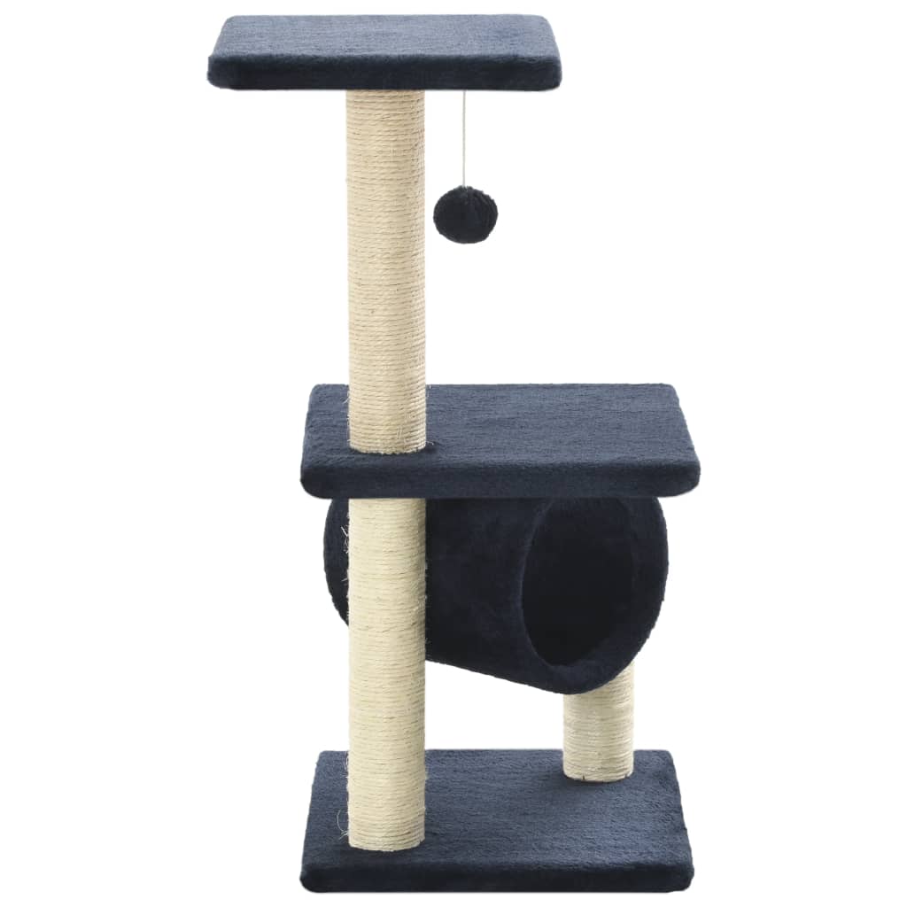 Vidaxl Cat Scracking Post s sisal škrábancovými sloupky 65 cm tmavě modrá