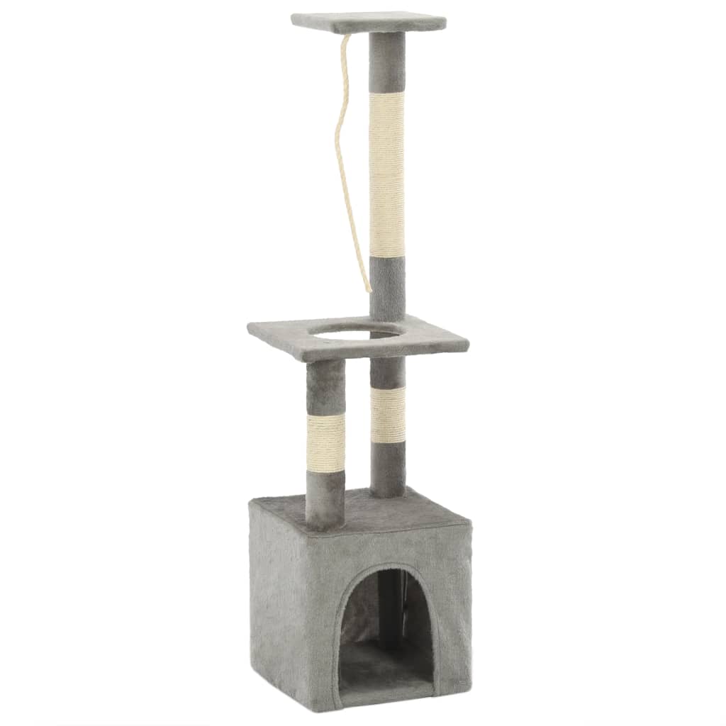 Vidaxl Cat rasking post con graffi di sisal 109 cm grigio