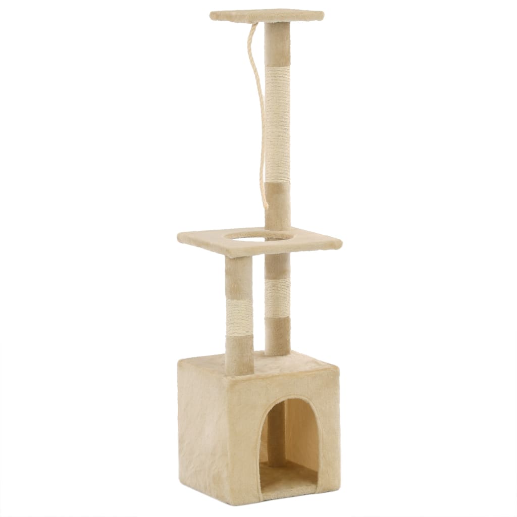 Vidaxl Cat Scracking Post s sisal škrábanci 109 cm beige