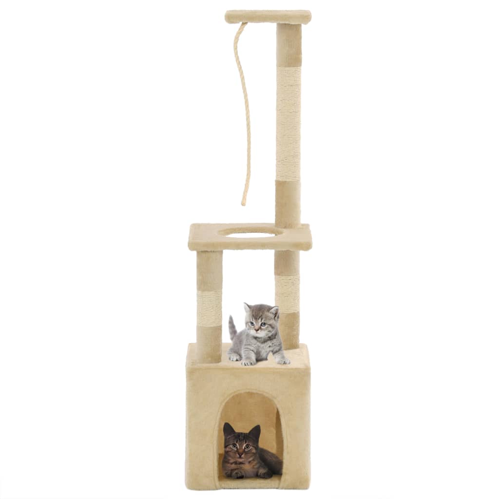 Vidaxl Cat Scracking Post s sisal škrábanci 109 cm beige