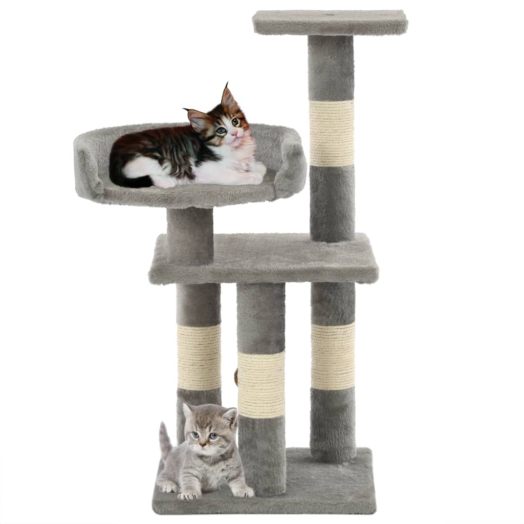 Vidaxl Cat Scratching Post med Sisal Scratching Posts 65 cm grå