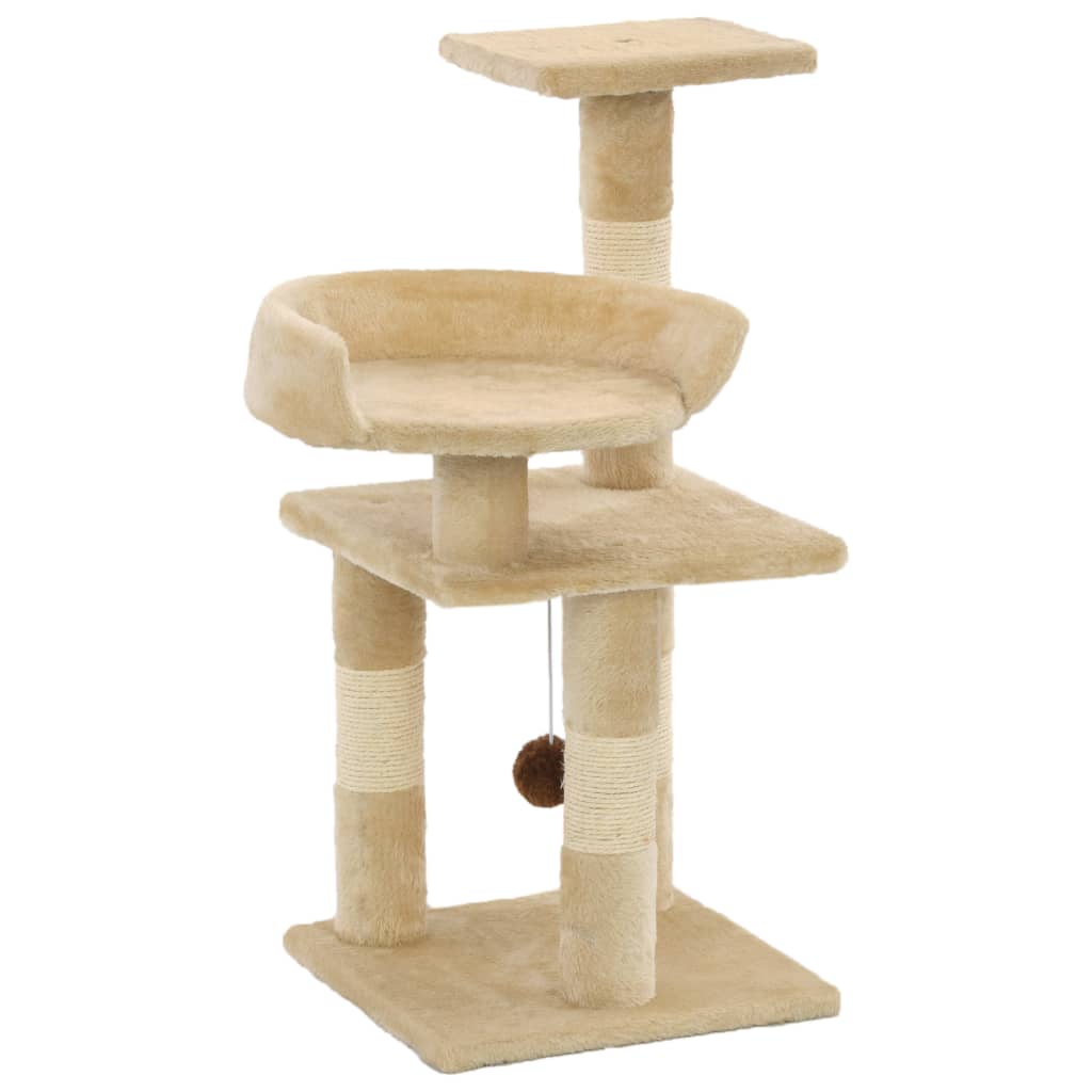 VIDAXL -Katze Kratzerpfosten mit Sisal -Kratzern 65 cm Beige