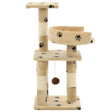 Vidaxl Cat Scratch Post avec sisal Scratch Posts 65 cm Pootprints Beige