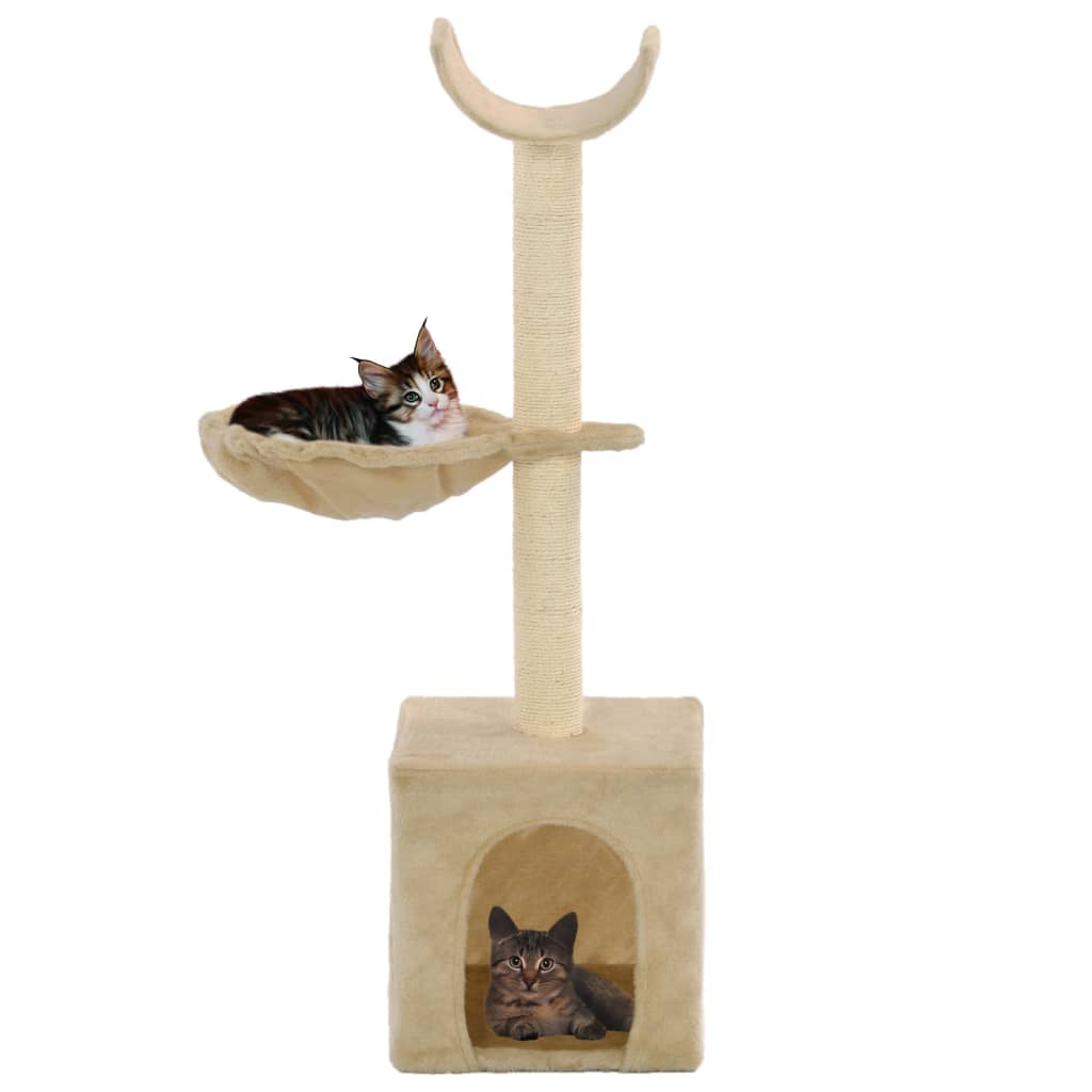 Vidaxl Cat skrapepost med sisal skrapende innlegg 105 cm beige