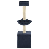 Vidaxl cat scraping post with sisal scratching posts 105 cm blue