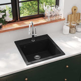 Vidaxl puits simple bol de granit noir