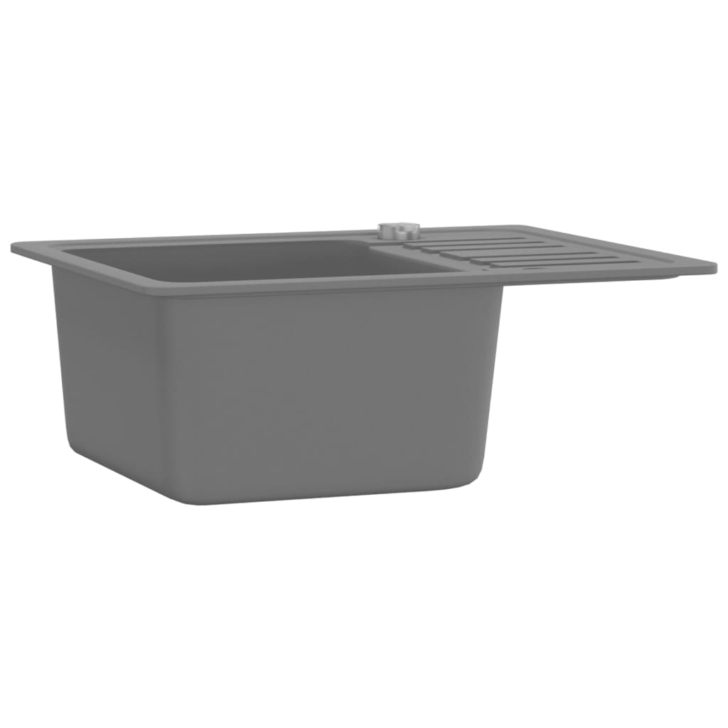 Vidaxl pair simple bol de gris granit