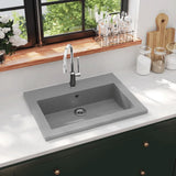 Vidaxl washbasin 600x450x120 mm žula šedá