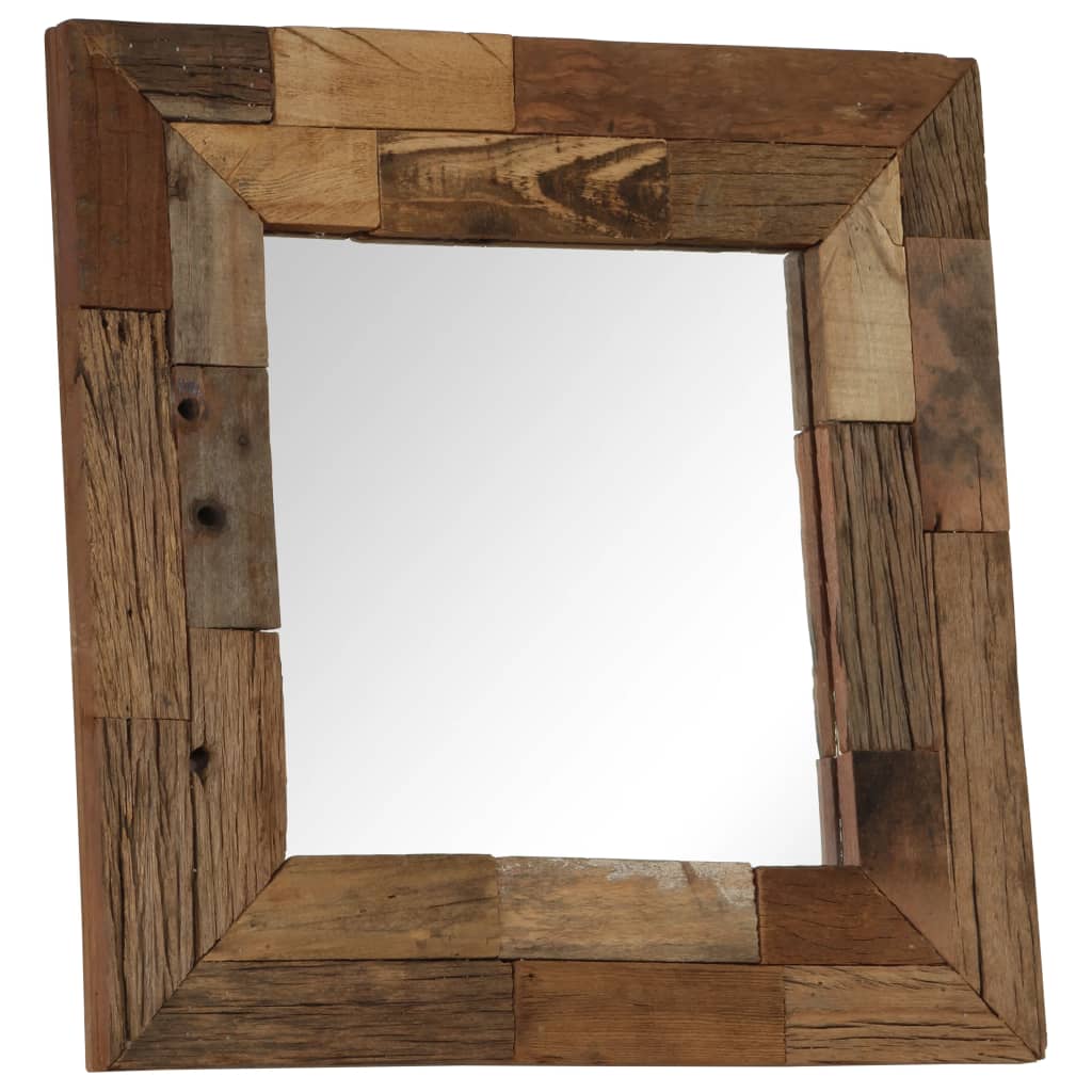 Miroir Vidaxl 50x50 cm Bois recyclé solide