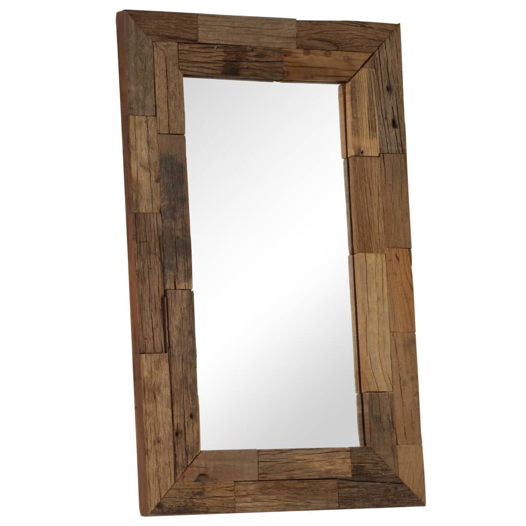 Vidaxl Mirror 50x80 cm trdni recikliran les