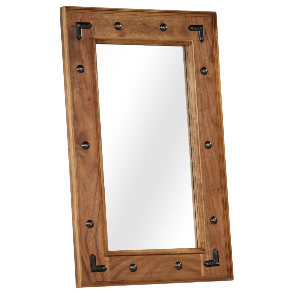 Vidaxl Mirror 50x80 cm Solid Acaciahout