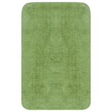 Vidaxl Bathmatting Set Fabric Green 3 pièces