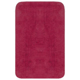 VidaXL Bathmatting set fabric fuchsia 3-piece