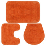 Vidaxl Bademattierung Set Fabric Orange 3-Stück