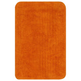 VidaXL Bathmatting set fabric orange 3-piece