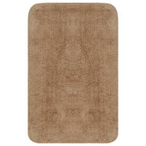 Vidaxl Bathmatting Ensemble de tissu beige 2-PART