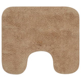 Vidaxl Bathmatting Ensemble de tissu beige 2-PART