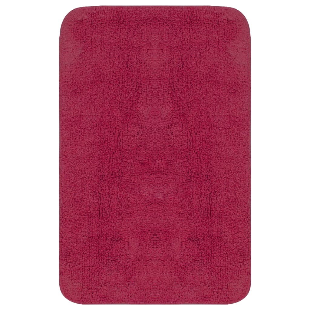 Vidaxl BathMatting set tyg fuchsia 2-stycken