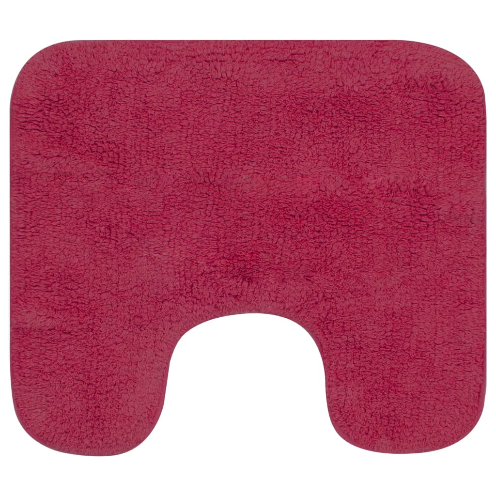 Vidaxl BathMatting set tyg fuchsia 2-stycken