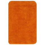 Vidaxl Bathmatting Set Fabric Orange 2-parti